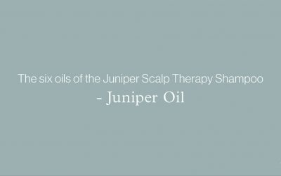 The six oils of the Juniper Scalp Therapy Shampoo – JUNIPER OIL