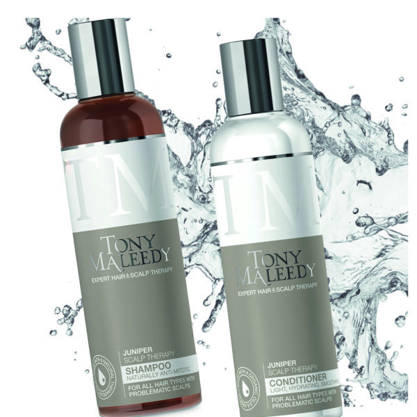 Web Image: 250ml bottles of Tony Maleedy Juniper Scalp Therapy Shampoo & Conditioner